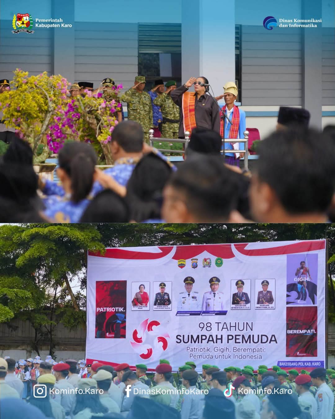 Pemkab Karo Gelar Upacara pada Hari Sumpah Pemuda ke-98, Dilanjutkan Ziarah Makam Pahlawan Pemkab Karo Gelar Upacara pada Hari Sumpah Pemuda ke-98, Dilanjutkan Ziarah Makam Pahlawan