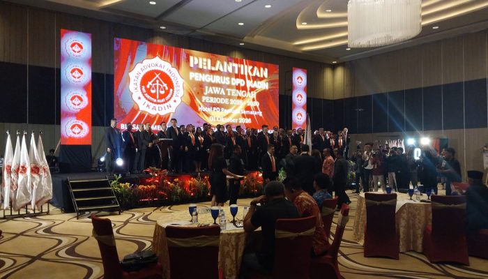 Pelantikan Pengurus DPD IKADIN Jawa Tengah, Teguhkan Komitmen Membangun Profesi Advokat Bermartabat