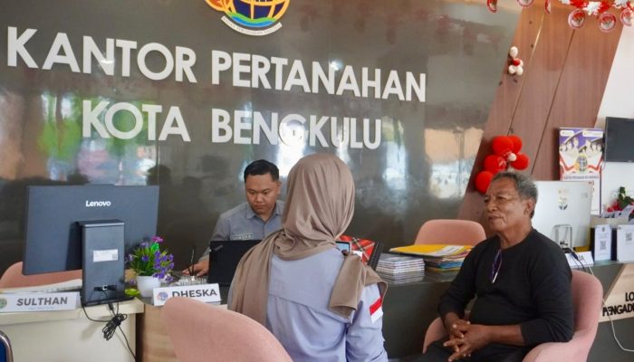 Masyarakat Bengkulu Antusias Urus Sertifikat Mandiri Pasca-Peluncuran Sistem Layanan Baru ATR/BPN
