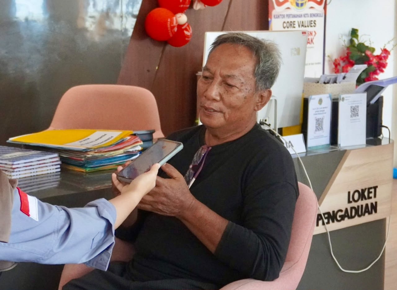Masyarakat Bengkulu Antusias Urus Sertifikat Mandiri Pasca-Peluncuran Sistem Layanan Baru ATR/BPN