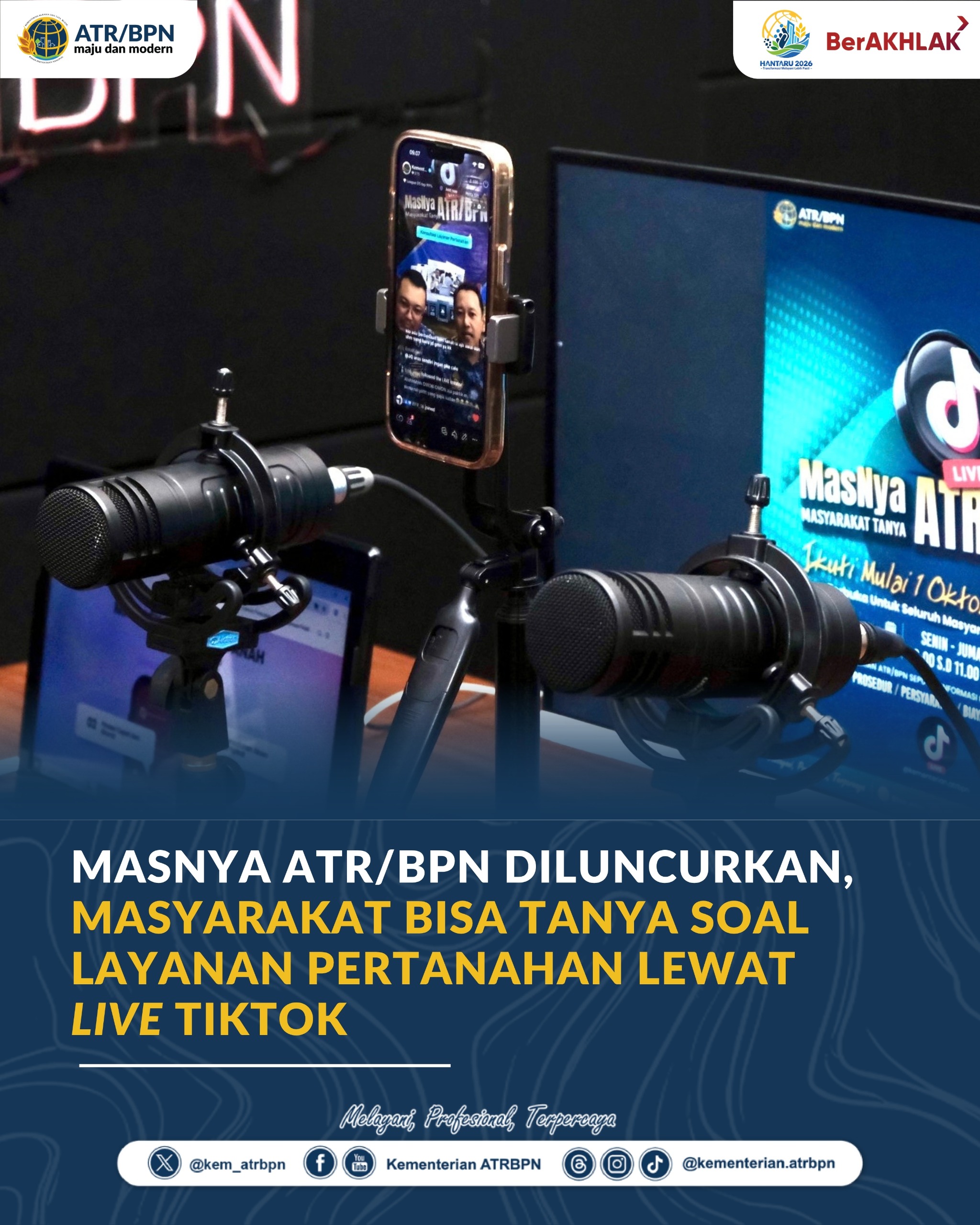 Berantas Calo Tanah, Kementerian ATR/BPN Luncurkan Program 'MasNya ATR/BPN' Lewat Live TikTok