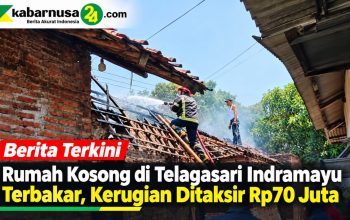 Rumah Kosong di Telagasari Indramayu Terbakar, Kerugian Ditaksir Rp70 Juta Rumah Kosong di Telagasari Indramayu Terbakar, Kerugian Ditaksir Rp70 Juta