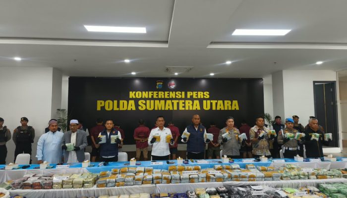 Polda Sumut Ungkap Tiga Kasus Narkoba, Sita 244 Kg Sabu