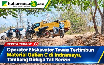 Operator Ekskavator Tewas Tertimbun Material Galian C di Indramayu, Tambang Diduga Tak Berizin