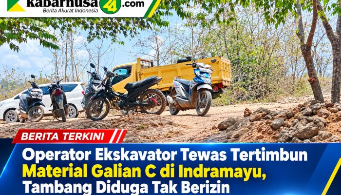 Operator Ekskavator Tewas Tertimbun Material Galian C di Indramayu, Tambang Diduga Tak Berizin