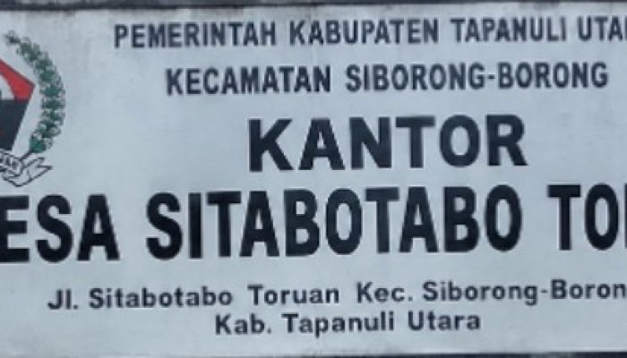 DANA DESA SITABOTABO TORUAN DISOROT, Rp728,6 JUTA MENGALIR TANPA PENJELASAN TERBUKA