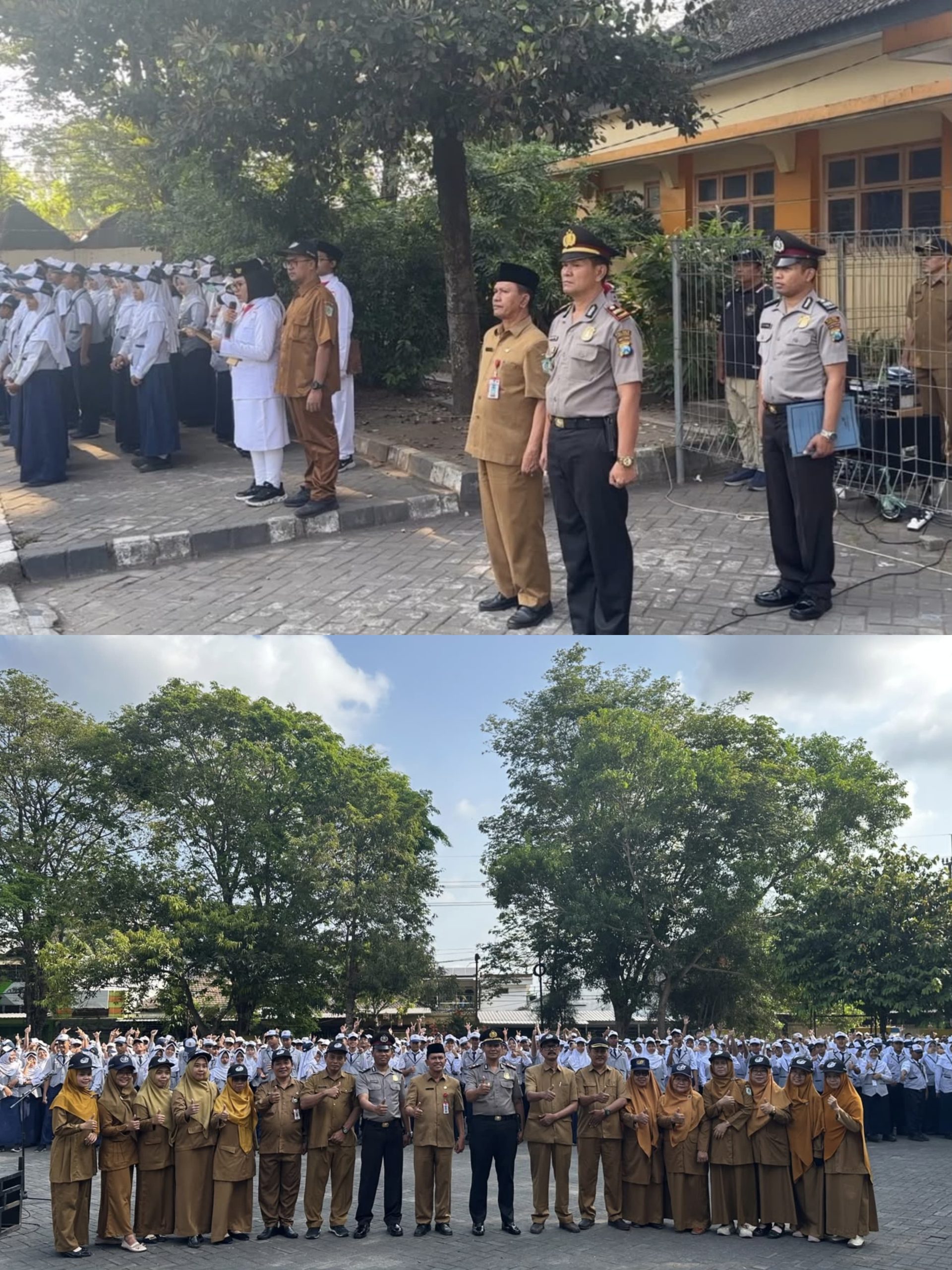 Cegah Narkoba hingga Tawuran, Polsek Lumajang Edukasi Siswa SMPN 1 Lumajang