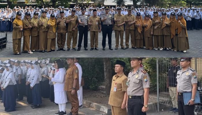 Cegah Narkoba hingga Tawuran, Polsek Lumajang Edukasi Siswa SMPN 1 Lumajang
