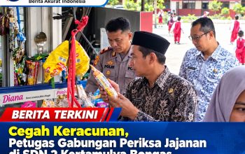 Cegah Keracunan, Petugas Gabungan Periksa Jajanan di SDN 2 Kertamulya Bongas