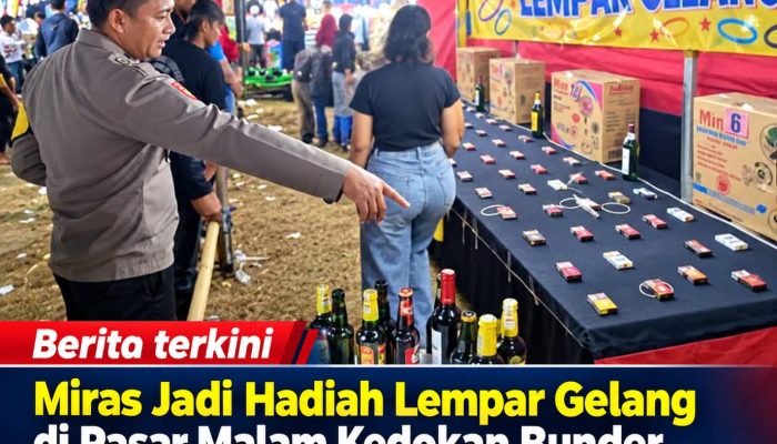 Miras Jadi Hadiah Lempar Gelang di Pasar Malam Kedokan Bunder, Polisi Turun Tangan