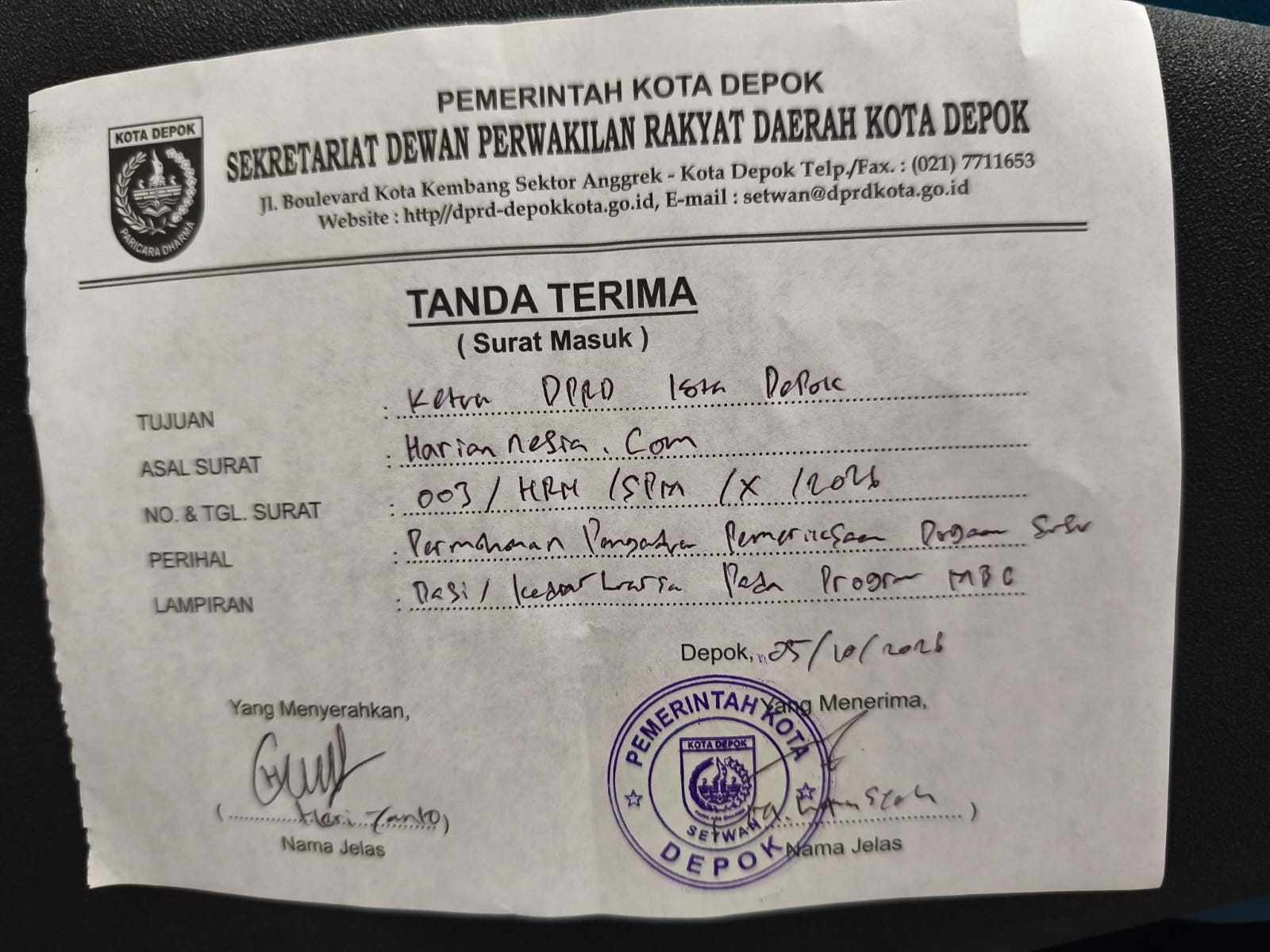 BGN Pusat Tak Respon Saat Dikonfirmasi Dugaan Susu Basi di Dapur MBG Depok, Wali Murid Desak DPRD Turun Jangan Tunggu Anak Jadi Korban