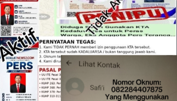 Diduga Catut Nama Wartawan dan KTA, Oknum Mengaku Media Disorot di Rokan Hilir
