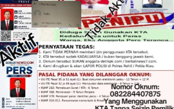 Diduga Catut Nama Wartawan dan KTA, Oknum Mengaku Media Disorot di Rokan Hilir
