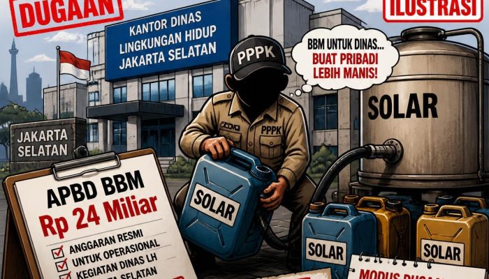 APBD DKI Jakarta BBM Rp 24 Miliar, Oknum PPPK Nekat Nyolong Solar Truk di Kantor Dinas LH Jakarta Selatan