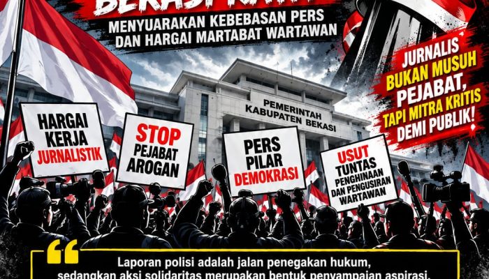 Ribuan? Tidak Perlu Jumlah, Wartawan Se-Bekasi Raya Bersatu! Desak Pencopotan Kadis LH, Pengusutan Dugaan Penghinaan Jurnalis, dan Jaminan Kebebasan Pers