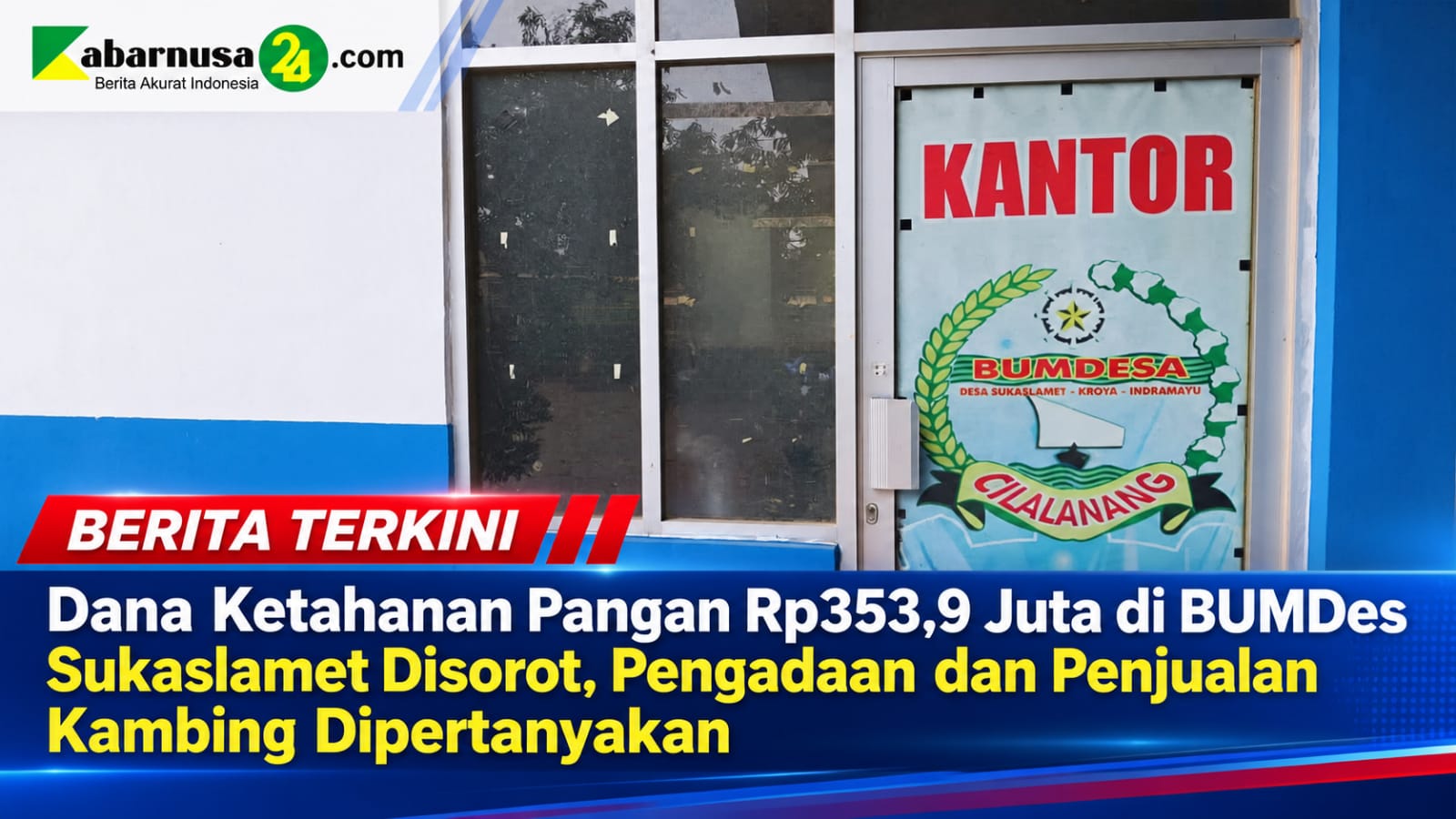 Dana Ketahanan Pangan Rp353,9 Juta di BUMDes Sukaslamet Disorot, Pengadaan dan Penjualan Kambing Dipertanyakan