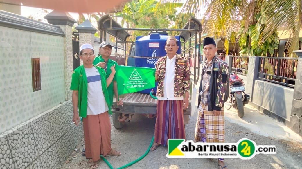 Peringati Hari Santri Nasional 2026, PAC GP Ansor Nonggunong Salurkan Air Bersih untuk Warga Terdampak Kekeringan