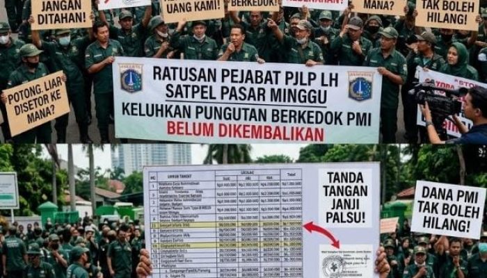 Ratusan PJLP LH Satpel Pasar Minggu Resah, Pungutan Uang PMI Tak Kunjung Dikembalikan