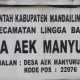 DANA DESA AEK MANYURUK Rp744,9 JUTA DISOROT, KONFIRMASI WARTAWAN TAK DIRESPONS, BUPATI DAN INSPEKTORAT DIMINTA TURUN TANGAN