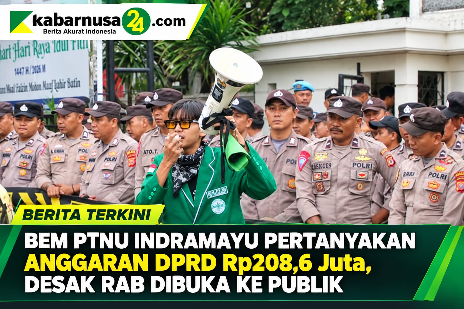 BEM PTNU Indramayu Pertanyakan Anggaran DPRD Rp208,6 Juta, Desak RAB Dibuka ke Publik