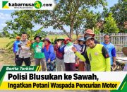 Polisi Blusukan ke Sawah, Ingatkan Petani Waspada Pencurian Motor