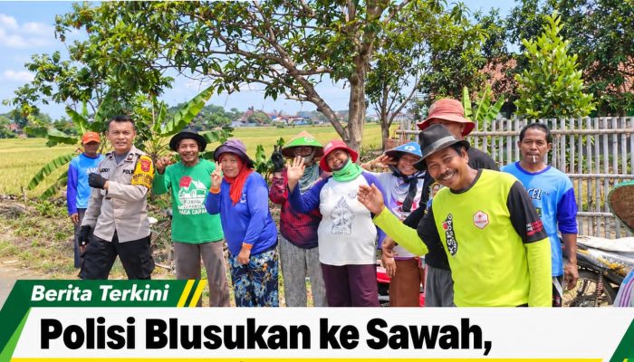 Polisi Blusukan ke Sawah, Ingatkan Petani Waspada Pencurian Motor