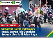 Satlantas Polres Indramayu Imbau Warga Tak Gunakan Sepeda Listrik di Jalan Raya