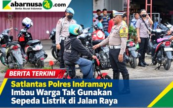 Satlantas Polres Indramayu Imbau Warga Tak Gunakan Sepeda Listrik di Jalan Raya