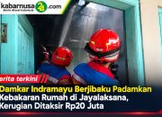 Damkar Indramayu Berjibaku Padamkan Kebakaran Rumah di Jayalaksana, Kerugian Ditaksir Rp20 Juta