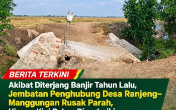Jembatan Penghubung Desa Ranjeng–Manggungan Rusak Parah, Hingga Kini Belum Diperbaiki Jembatan Penghubung Desa Ranjeng–Manggungan Rusak Parah, Hingga Kini Belum Diperbaiki
