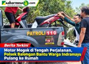 Motor Mogok di Tengah Perjalanan, Polsek Balongan Bantu Warga Indramayu Pulang ke Rumah