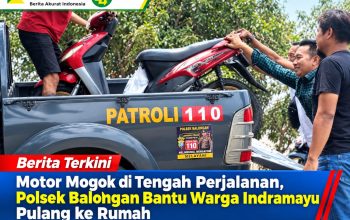 Motor Mogok di Tengah Perjalanan, Polsek Balongan Bantu Warga Indramayu Pulang ke Rumah Motor Mogok di Tengah Perjalanan, Polsek Balongan Bantu Warga Indramayu Pulang ke Rumah