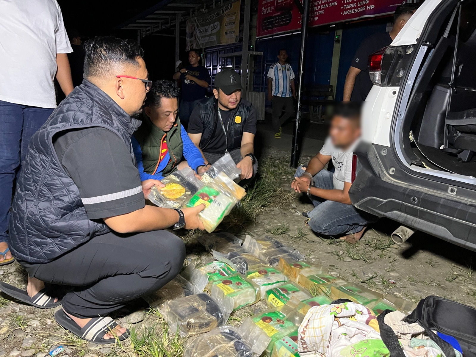 Polrestabes Medan Gagalkan Pengiriman 24 Kg Sabu ke Palembang Diwarnai Aksi Kejar-Kejaran Sampai Tabrak Mobil Pelaku