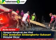 Sempat Mangkrak dan Viral Kini Jembatan Sindangkerta–Sukasari Dimulai, Dicor