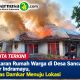 Kebakaran Rumah Warga di Desa Sanca Gantar Indramayu, Petugas Damkar Menuju Lokasi