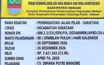 CV Dinara Putri Mandiri Genjot Perbaikan Jalan Pilar-Sukatani, Warga Apresiasi Kepedulian Pemimpin Infrastruktur Jadi Prioritas Utama