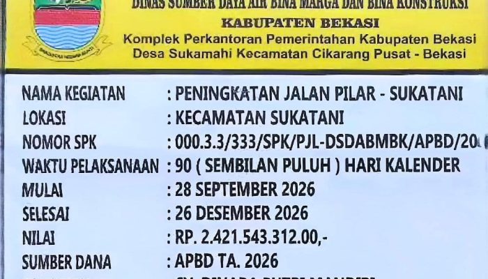 CV Dinara Putri Mandiri Genjot Perbaikan Jalan Pilar-Sukatani, Warga Apresiasi Kepedulian Pemimpin Infrastruktur Jadi Prioritas Utama