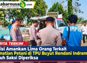 Polisi Amankan Lima Orang Terkait Kematian Petani di TPU Buyut Rendani Indramayu, Tujuh Saksi Diperiksa
