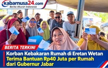 Korban Kebakaran Rumah di Eretan Wetan Terima Bantuan Rp40 Juta per Rumah dari Gubernur Jabar