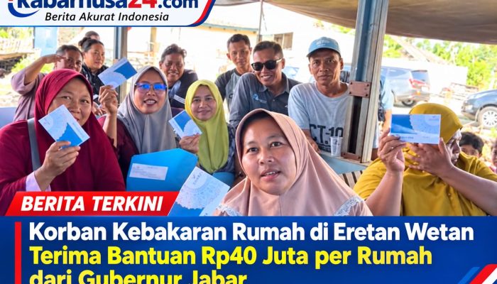 Korban Kebakaran Rumah di Eretan Wetan Terima Bantuan Rp40 Juta per Rumah dari Gubernur Jabar