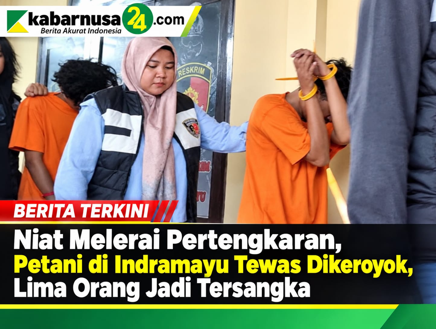 Niat Melerai Pertengkaran, Petani di Indramayu Tewas Dikeroyok, Lima Orang Jadi Tersangka