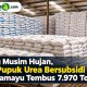 Jelang Musim Hujan, Stok Pupuk Urea Bersubsidi di Indramayu Tembus 7.970 Ton