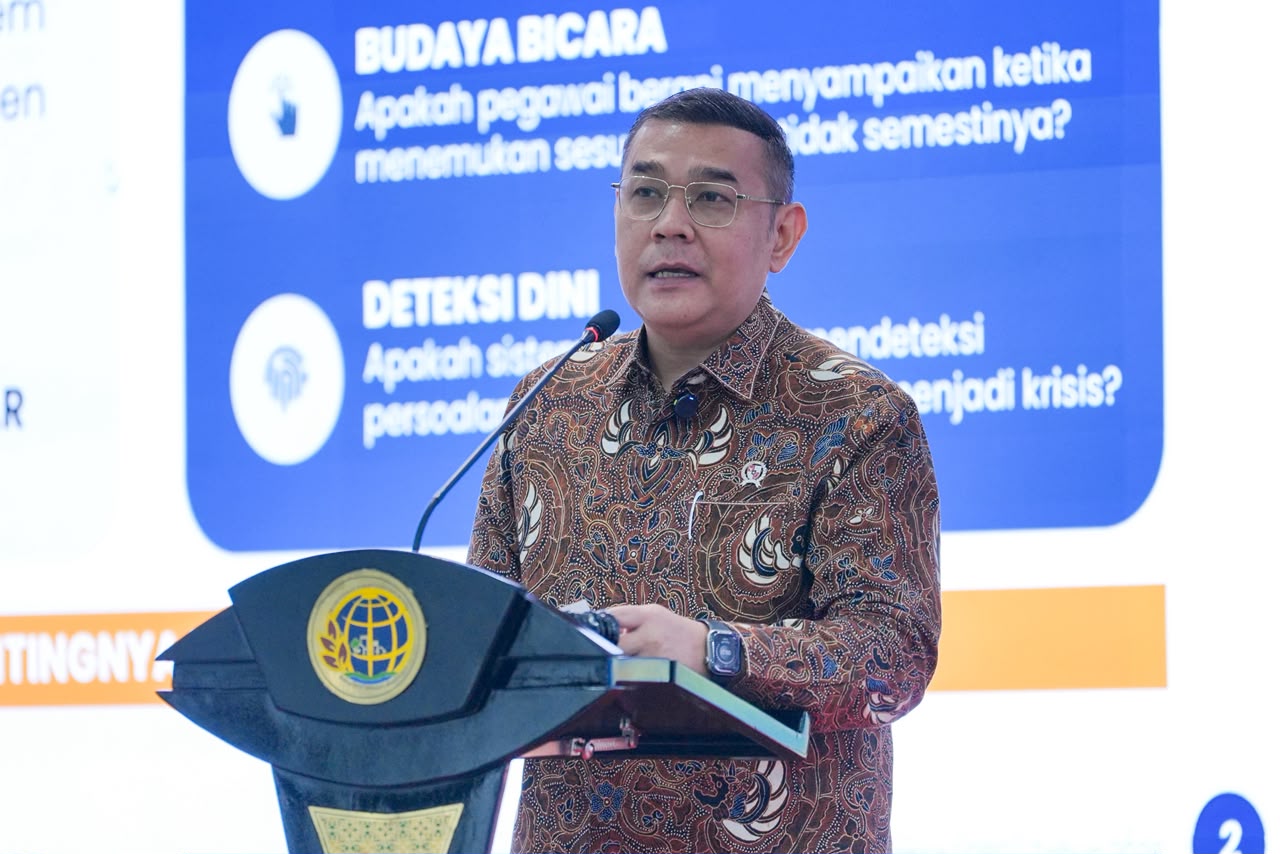 Dorong Pengendalian Berbasis Data, Wamen Ossy Tegaskan Pentingnya Pendekatan GRC di ATR/BPN