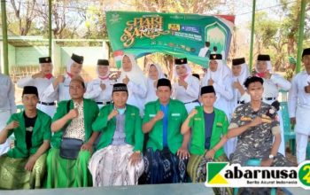 Semarak Hari Santri Nasional 2026, MWC NU Nonggunong Gelar Upacara Bendera di Lapangan Desa Rosong