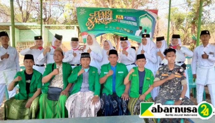 Semarak Hari Santri Nasional 2026, MWC NU Nonggunong Gelar Upacara Bendera di Lapangan Desa Rosong