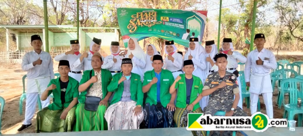 Semarak Hari Santri Nasional 2026, MWC NU Nonggunong Gelar Upacara Bendera di Lapangan Desa Rosong