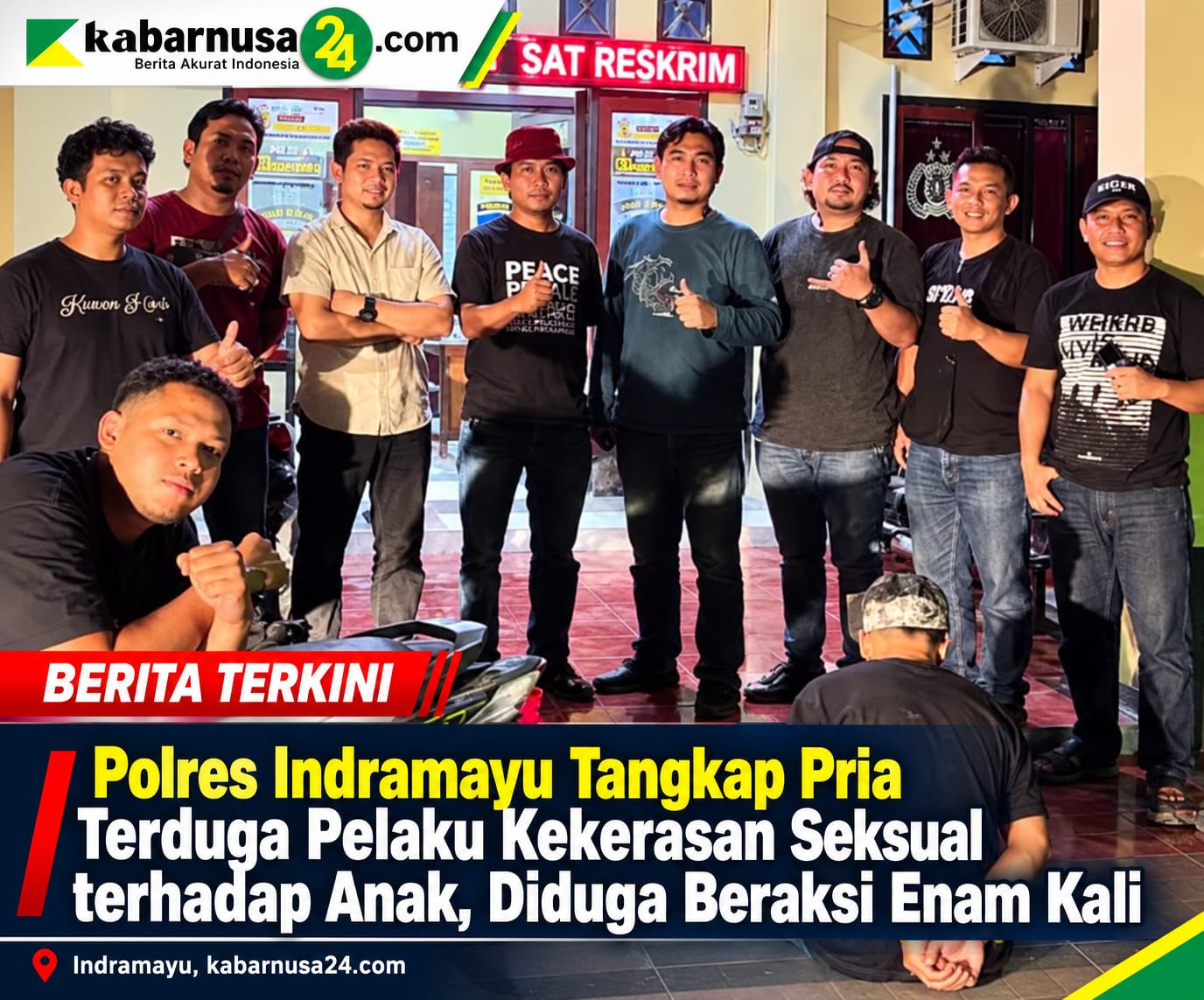 Polres Indramayu Tangkap Pria Terduga Pelaku Kekerasan Seksual terhadap Anak, Diduga Beraksi Enam Kali