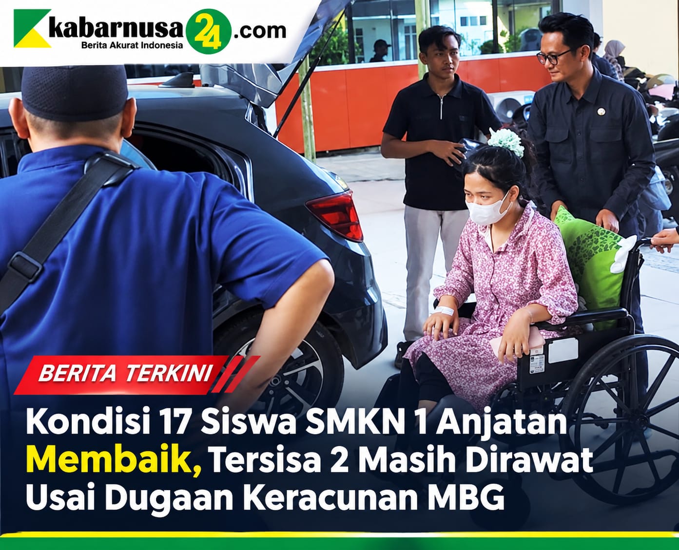 Kondisi 17 Siswa SMKN 1 Anjatan Membaik, Tersisa 2 Masih Dirawat Usai Dugaan Keracunan MBG