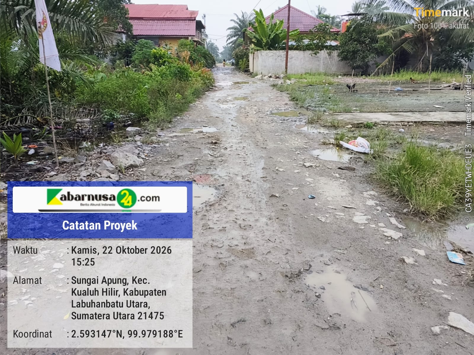 DANA DESA SEI APUNG RP1,12 MILIAR DISOROT TAJAM, JALAN RUSAK PARAH DAN KADES BELUM MERESPONS KONFIRMASI