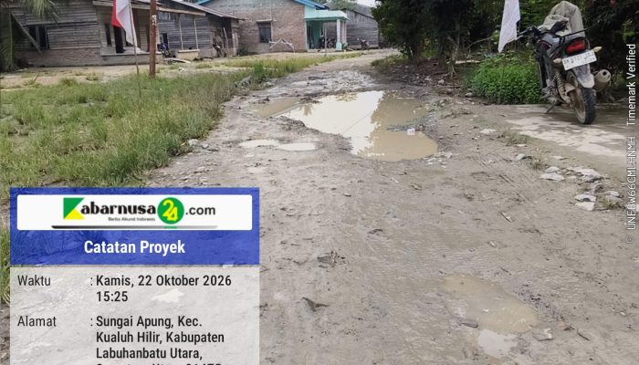 DANA DESA SEI APUNG RP1,12 MILIAR DISOROT TAJAM, JALAN RUSAK PARAH DAN KADES BELUM MERESPONS KONFIRMASI